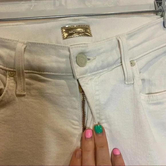 MOTHER The Dropout Jeans in Whipping Cream - Picture 6 of 16